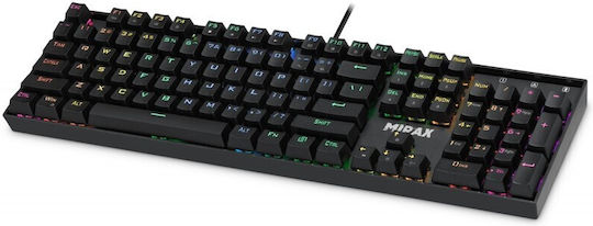 Defender Mirax GK-352 Gaming Μηχανικό Πληκτρολόγιο με Outemu Blue διακόπτες και RGB φωτισμό (Αγγλικό US)