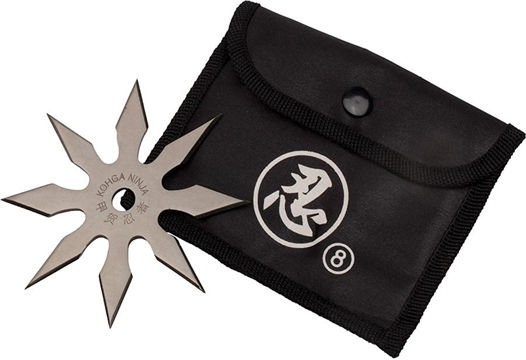 Throwing Star 8 Points Stainless Steel 10 Cm Silver