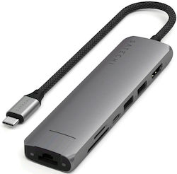 Satechi USB-C Docking Station με HDMI 4K PD Ethernet Satechi USB-C Docking Station με HDMI 4K PD Ethernet
