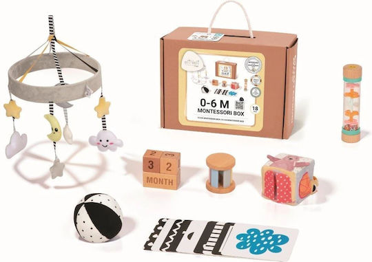 Eli Neli Baby Toy Educational Box made of Wood with Sounds for 6++ Months