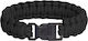 Pentagon Pselion Survival Bracelet With Black Rope