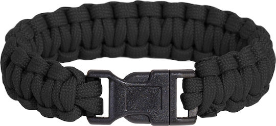 Pentagon Pselion Survival Bracelet With Black Rope
