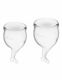 Satisfyer Feel Secure Set of Period Cups Transp...