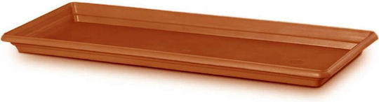 Atmosphera Festone Rectangular Plate Planter Terracotta 93x20cm