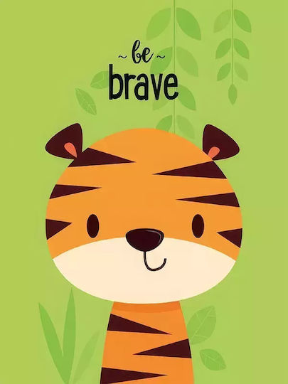 Παιδικό Κάδρο Be Brave από Ξύλο 21x30εκ.