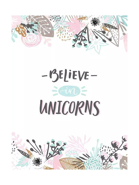 Tablou Copilăresc Unicorns din Lemn 30x40buc