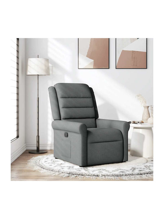 Πολυθρόνα Relax με Υποπόδιο Σκούρο Γκρι 50x59x1...