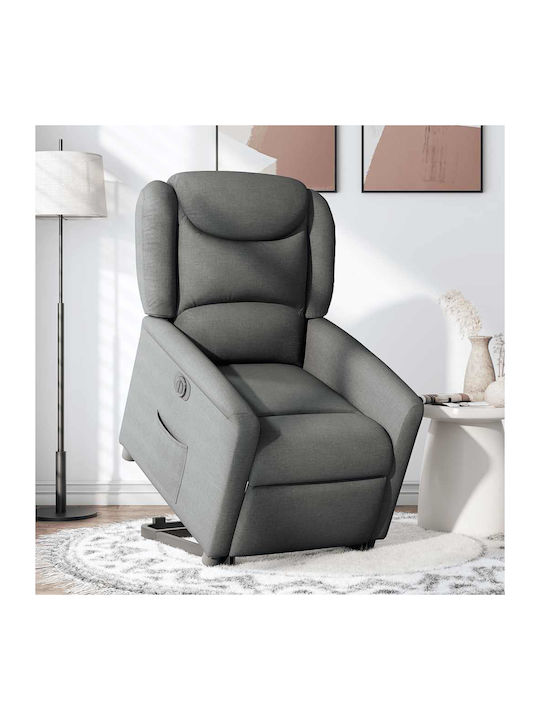 Fotoliu Relax cu Puf Sc. Grey 78x95x100cm