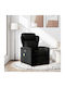 Relaxsessel Friseurwaschbecken mit Fußhocker Black 78x95x100cm