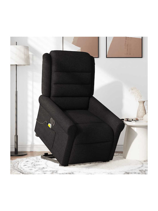 Relax Armchair Massage with Footstool Black 73x...