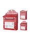 Christmas Wooden Figure Mailbox Height 20cm Decorative (Μiscellaneous Designs/Colors)