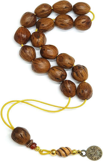 Roloi Komboloi Nutmeg Worry Beads Brown 31cm