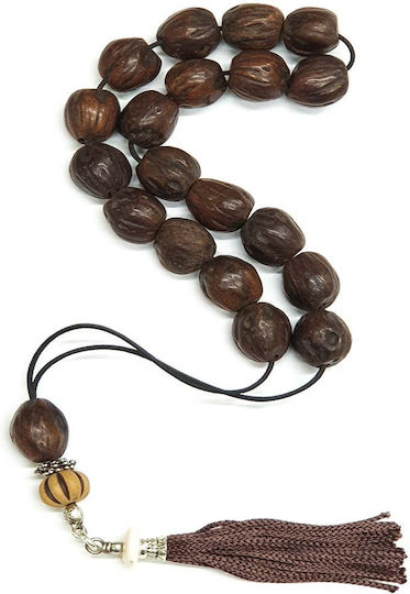Roloi Komboloi Nutmeg Worry Beads Brown 32cm