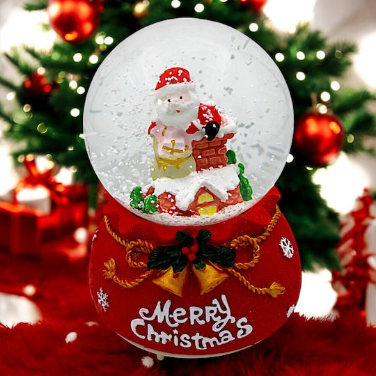 Christmas Decorative Gift Lighted with Santa Claus 8x12cm