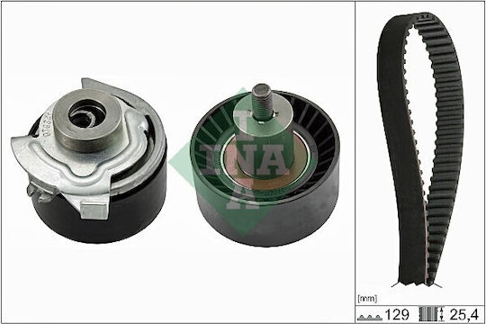 INA Zahnriemensatz 25,4 Mm 129 Zähne Druckbares Etikett 530 0662 10