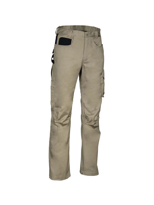 Cofra Drill Work Trousers Khaki