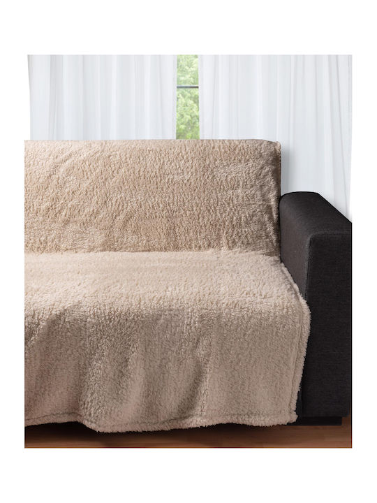 Silk Fashion 032a Ριχτάρι Πολυθρόνας Fleece 150x200εκ. Beige