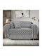 Lino Home Milto Armchair Throw Chenille 180x180cm Gray