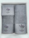 Flamingo Set Prosoape de Baie 3 buc Lavender Gri deschis Greutate 430gr/m²