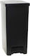 Viomes Recycling Plastic Waste Bin 60lt with Pedal Black