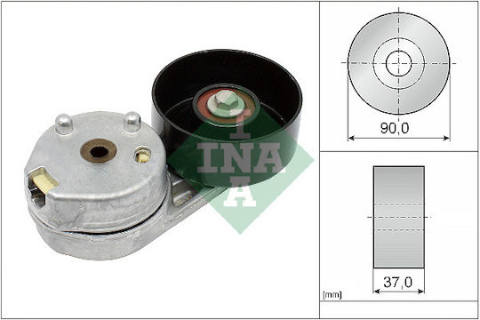 Ina Multi-v Belt Tensioner Land Rover Discovery Iii Iv Range Rover Sport I 2.7d Diameter 90mm Width 37mm