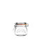 KIlner Vase for Tea / Coffee / Cereals with Airtight Lid Glass Transparent 500ml
