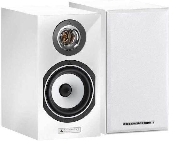 Triangle Titus Ez Pair of Hi-Fi Speakers Bookself 60W 2 No of Drivers W16.8xD30.5xH30.5cm. Piano White
