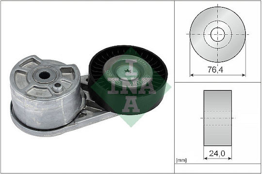 Multi-v Belt Tensioner Ford Tourneo Custom V362 Transit Custom V362 Transit V363 2.0d 12.15 Ina