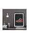 Poster Chicago Sneakers Snk114 21cm X 30cm Black Wooden Frame