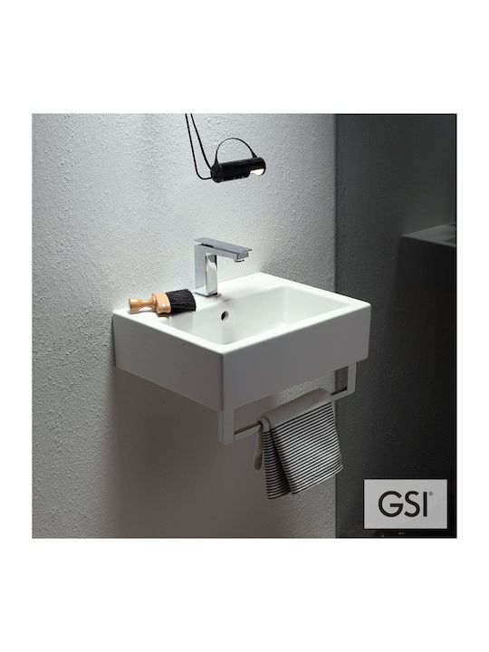 GSI Kube Countertop Sink Porcelain 45x35cm White