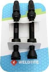 Weldtite Valve Cap Set Weldtite Tubeless Valve Kit 2 X 55mm Presta On Blister