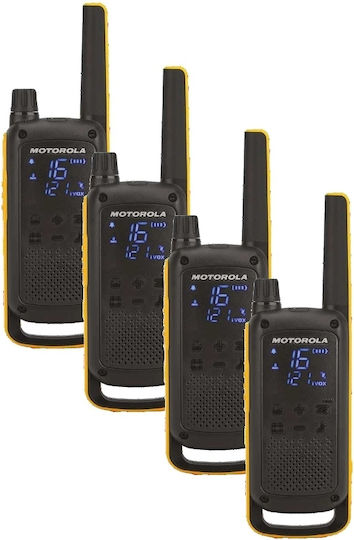 Motorola Talkabout T82 Extreme Funkgerät PMR mit Monochromdisplay Set 4Stück