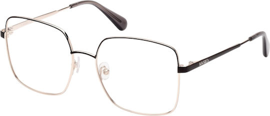 Max & Co Femei Metalic Rame Ochelari Negru