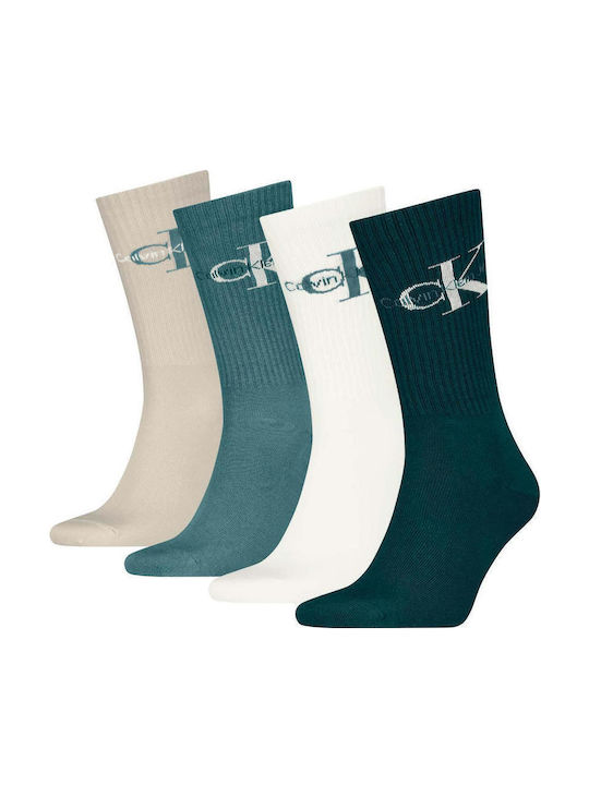 Calvin Klein Ανδρικές Κάλτσες Πολύχρωμες 4Pack