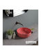 Scarabeo Aufgesetztes Waschbecken Porzellan 39x39cm Peach Glossy