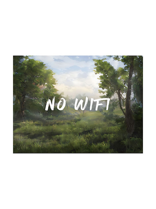 Цитат Постер Без Wifi Pq119 21см X 30см