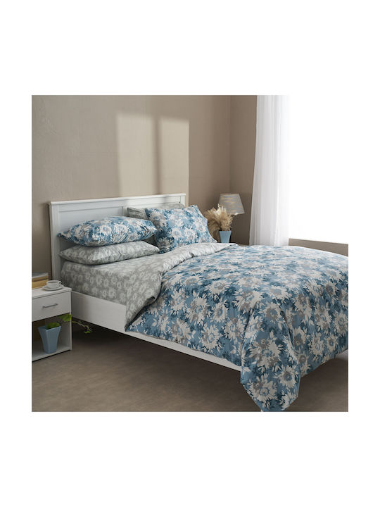Charalambidis Textiles Pillowcase Set Oxford Blue 50x70cm.