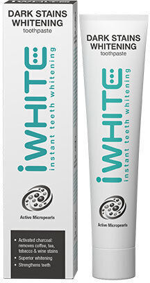 iWhite Dark Stains Zahnpasta mit Aktivkohle für Aufhellung 75ml