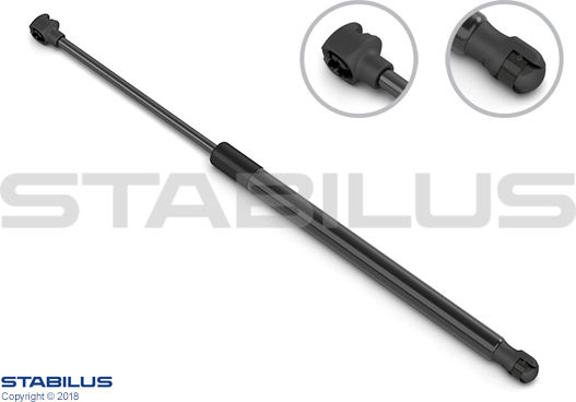 Stabilus Șoc Portbagaj Dreapta Stânga Lungime Maximă 468mm Suv 148mm Audi TT Coupe 08.06-06.14