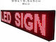 Rolling LED Sign One - Sided Waterproof 99x19cm Red