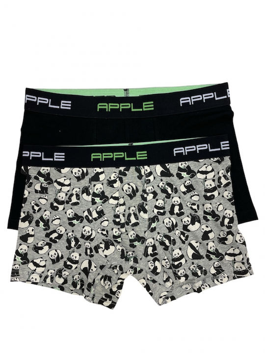 Apple Boxer Men's Boxers Black/Panda 2Pack