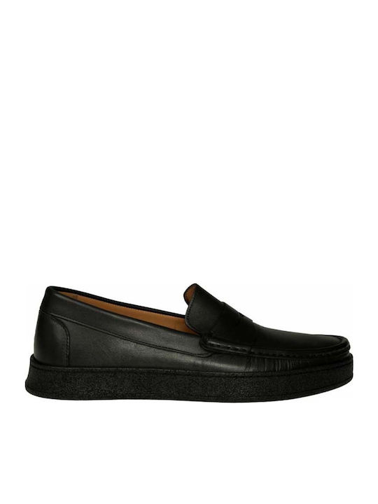 Riviera Exclusive Ανδρικά Loafers σε Μαύρο Χρώμα