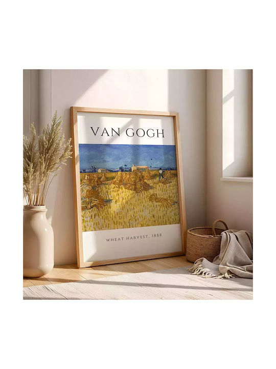 Poster Van Gogh Wheat Harvest Art097 30cm X 40c...