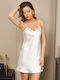 La Lolita Amsterdam Winter Women's Nightgown White Barbara