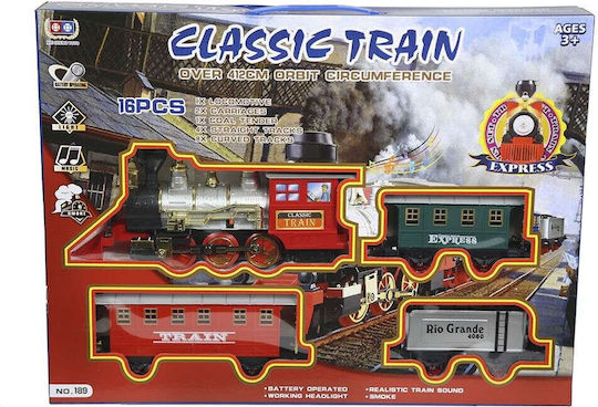 Kider Toys Set mit Zug mit Licht und Rauch für 3+ Jahre alt+ Jahre