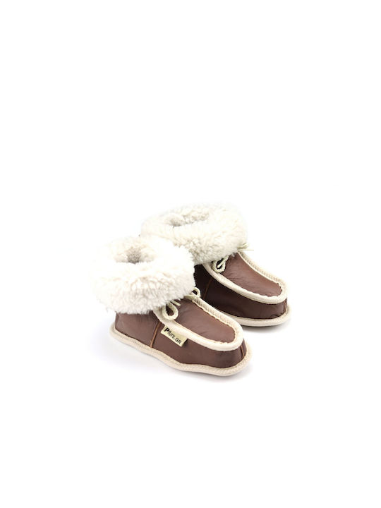 Kids Slippers Brown