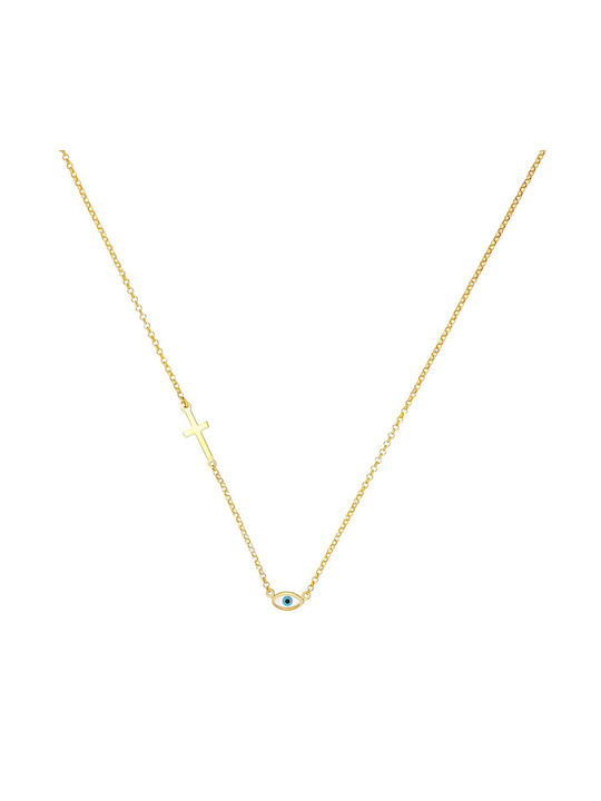 Necklace Eye from Gold 14K