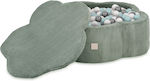 Misioo Ball Pit made of Fabric 95x30cm. Green