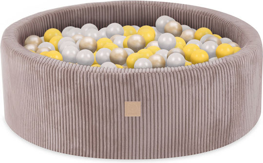 Misioo Ball Pit made of Fabric 90x30cm. Beige