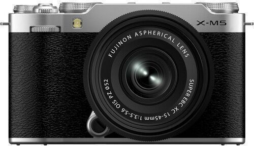 Fujifilm X-M5 Mirrorless Camera Kit (XC 15-45mm F3.5-5.6 OIS PZ) Silver